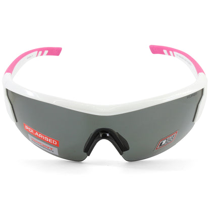 Dirty Dog Sport Wix Shiny White Pink/Grey Women's Cycling Sunglasses