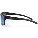 Dirty Dog Blast Satin Black-Grey/Ice Blue Mirror Polarised Men's Sunglasses 53706