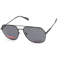 Dirty Dog Magnitude 53630 Matte Black/Grey Polarised Metal Men's Sunglasses