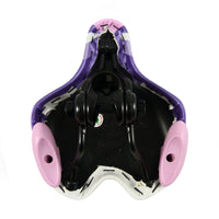 DDK Junior Girls Sculpted Padded Bike Seat with Clamp Pink Purple