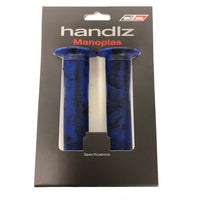 Endzone Handlz Smoke Pattern Manoplas Bike Grips 147mm Blue Smoke