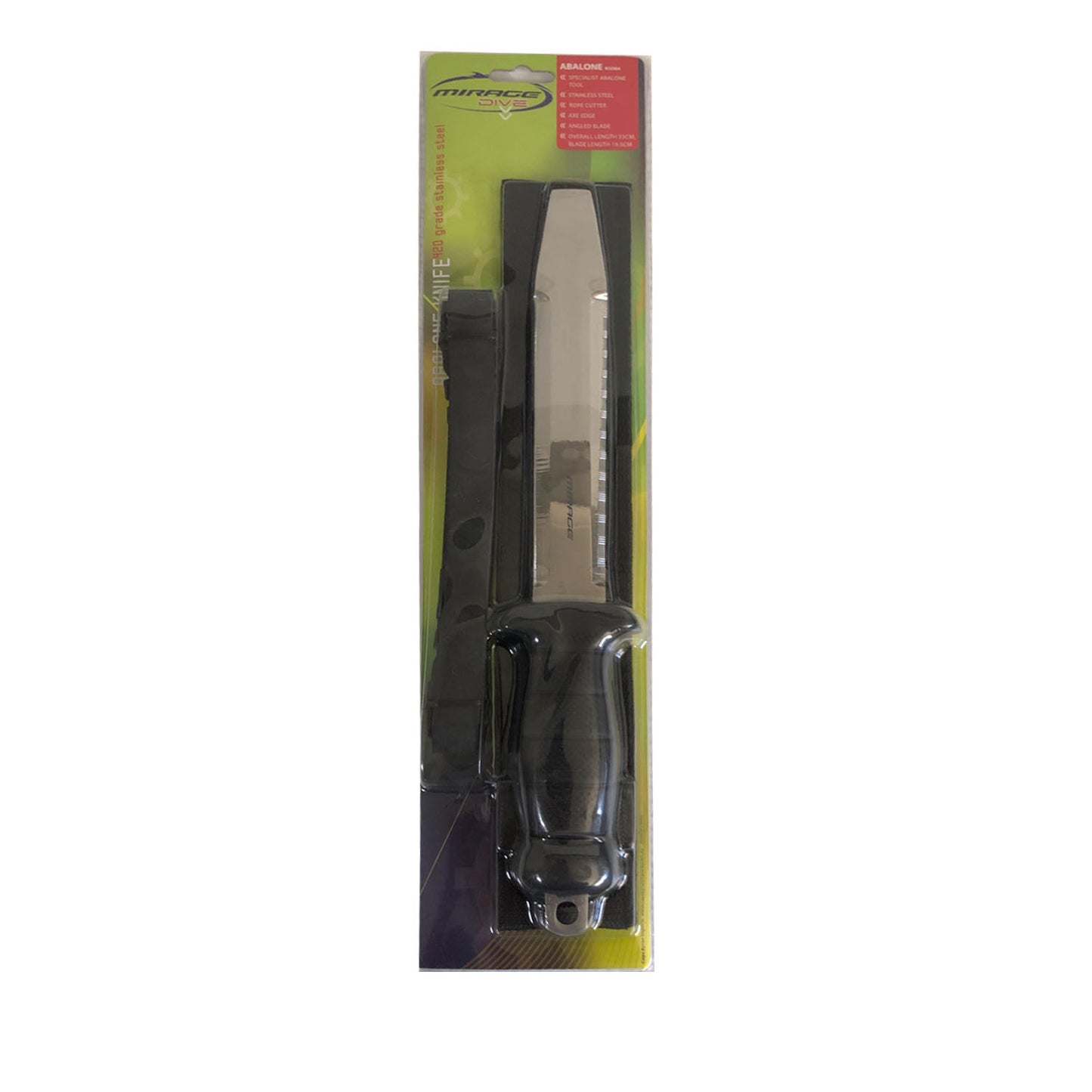 Mirage Abalone Axe Edge Multipurpose Stainless Steel Dive & Fishing Knife