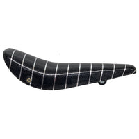 Black Sparkle and Silver Stripe Lowrider Dragster Bike Saddle Seat