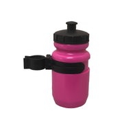 Bikes Up Kids Bike Water Bottle with Clip Pink