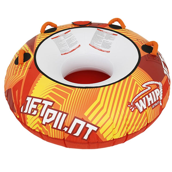 Jetpilot Whip Red Orange 1-Person Towable Inflatable Ski Tube
