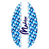 Maddog Wedge Plywood Skim Board 37" Inch Blue Arrow Pattern