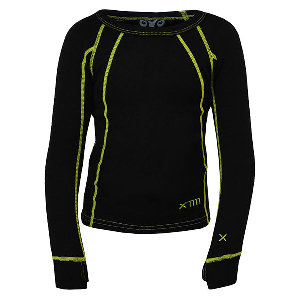 XTM Merino Kids Baselayer Thermal Top Black