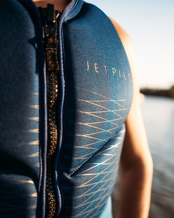 Jetpilot Nighthawk Men's L50S Segmented Neoprene Life Jacket Vest (Navy)