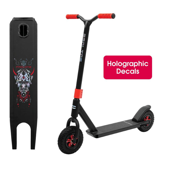Proline Red/Black Dirt Scooter with 590 x 125mm Alloy Deck and 200mm Air Wheels