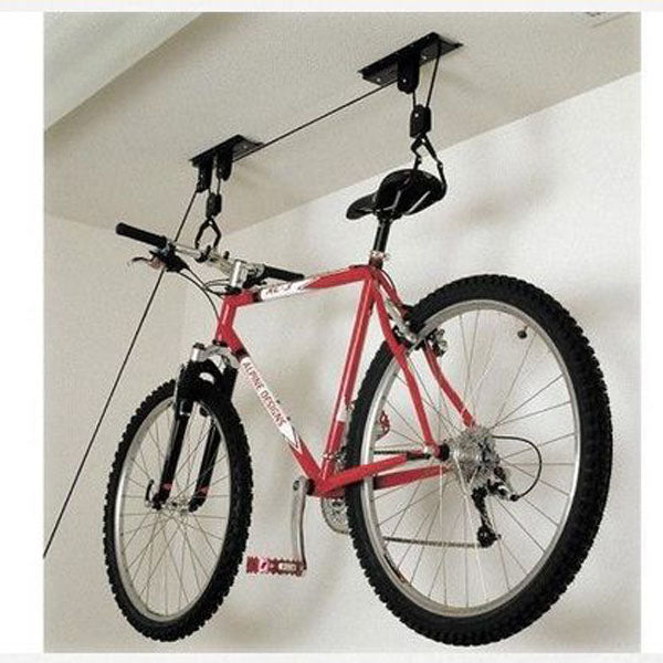 Ceiling Mounted Bike Storage Pulley System Hanger For Garage