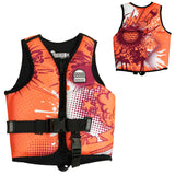 Riders Inc Rock-It Orange Neoprene Boy's Youth PFD Buoyancy Life Jacket Vest S-XL