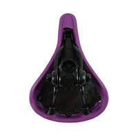 Endzone Vinyl Bike Seat/Saddle with Comfort Foam and Clamp Purple