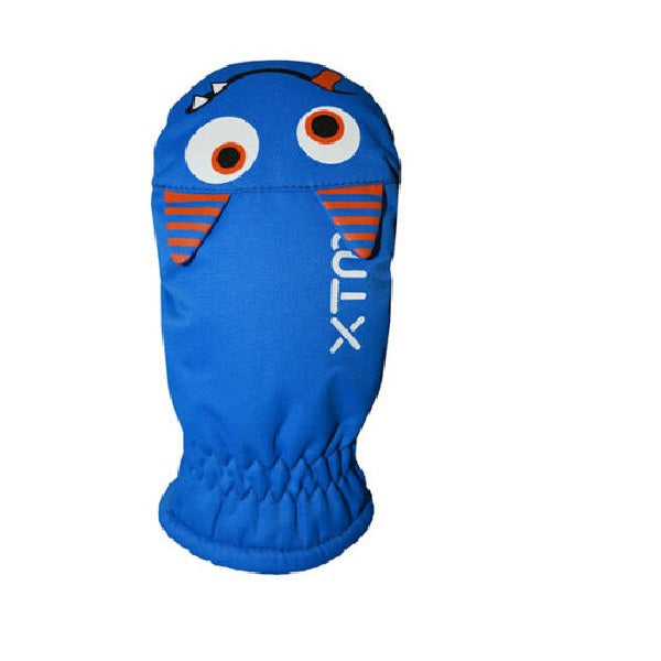 XTM Blue Kids Alien Puppet Winter Snow Mittens