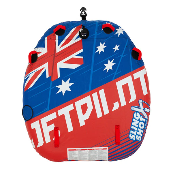 Jetpilot Slingshot Blue Aussie Flag Towable 2-Person Ski Tube