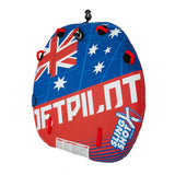 Jetpilot Slingshot Blue Aussie Flag Towable 2-Person Ski Tube
