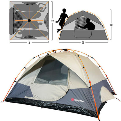 Caribee Spider 4 Person Easy Up Tent (Grey)
