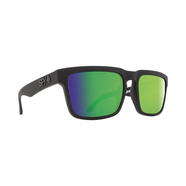 Spy Helm Matte Black - Happy Bronze Polarised With Green Spectra Sunglasses