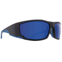 Spy Tackle Matte Black Navy Happy Bronze Polarised Dark Blue Spectra Sunglasses