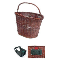 Cane/Wicker Quick Release 20 Litre Front Bike Basket